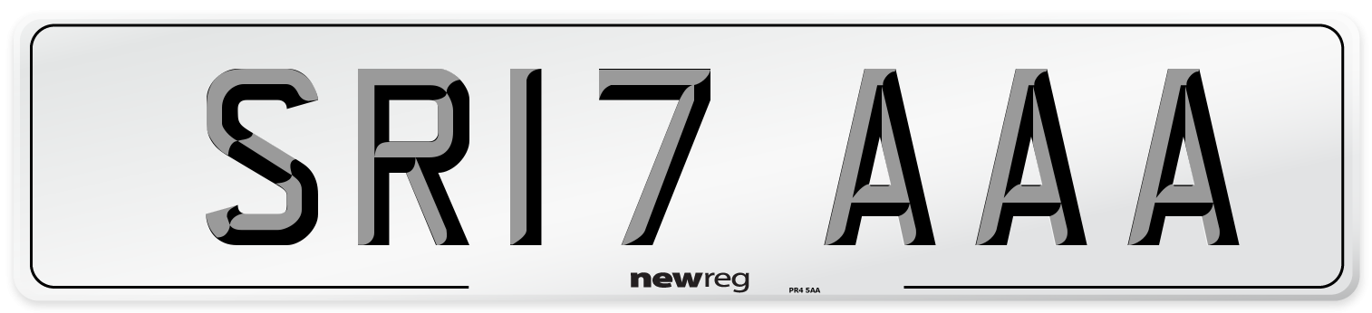 SR17 AAA Number Plate from New Reg
